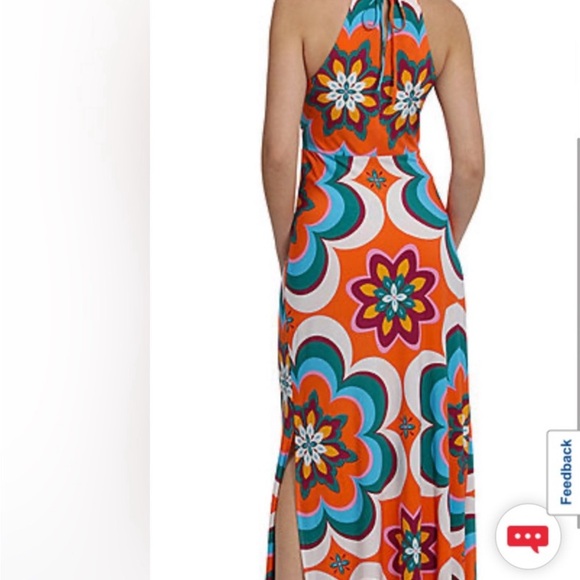 Clover and Sloane Halter Top Maxi Dress, SZ 14 - Picture 3 of 4